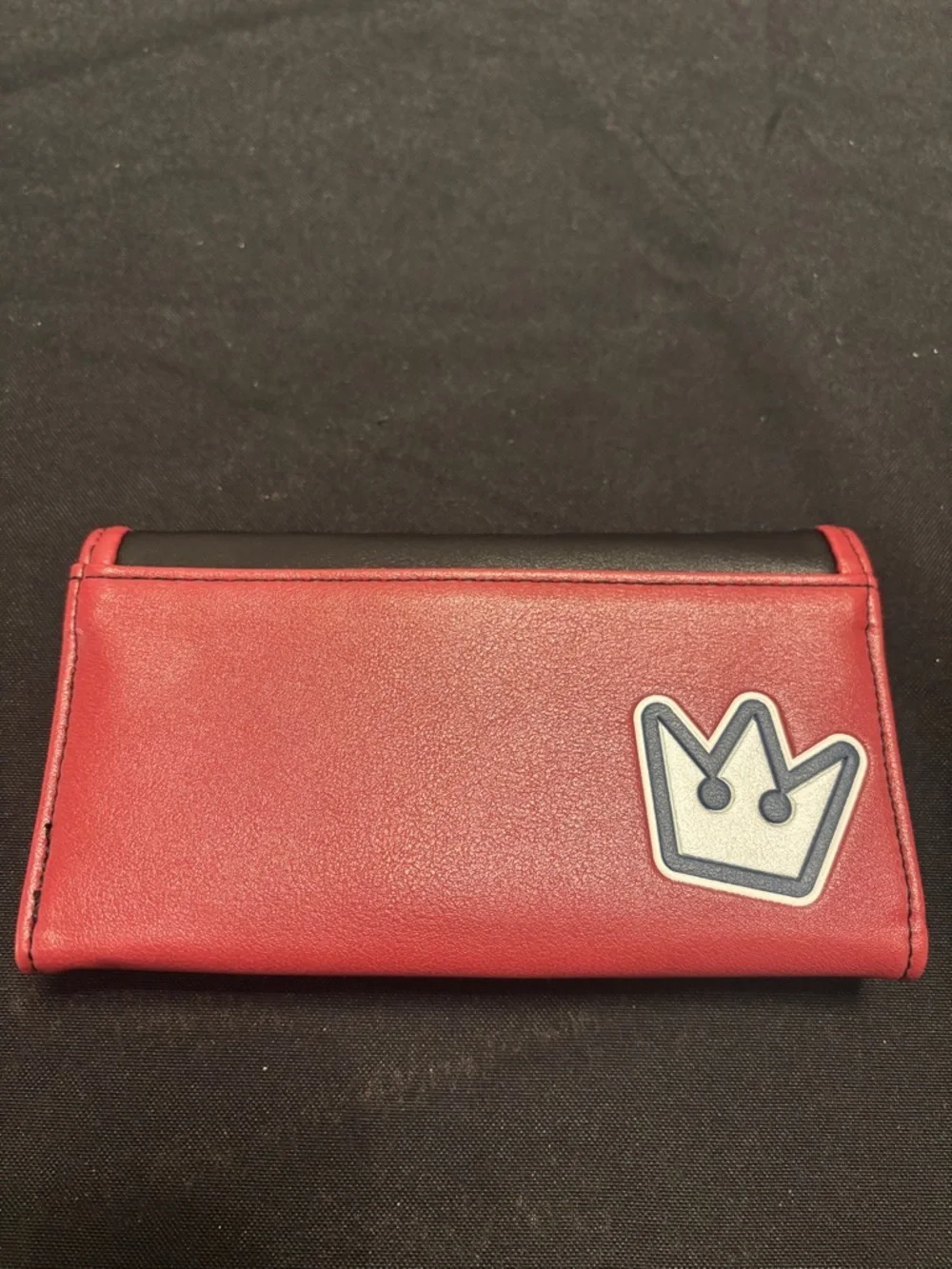 Kingdom Hearts Trifold Satchel Fold Hand Purse Clutch With Metal Emblem - Picture 2 of 5